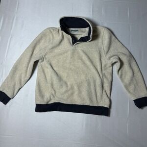 Vintage Jachs Cabin Men's Medium El Cap 1/4 Button Fleece Pullover Sweater